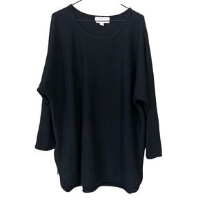 Michael Kors Black Knit Long Sleeve Sweater Dress w/ Zipper Accents Size XXL/2XL